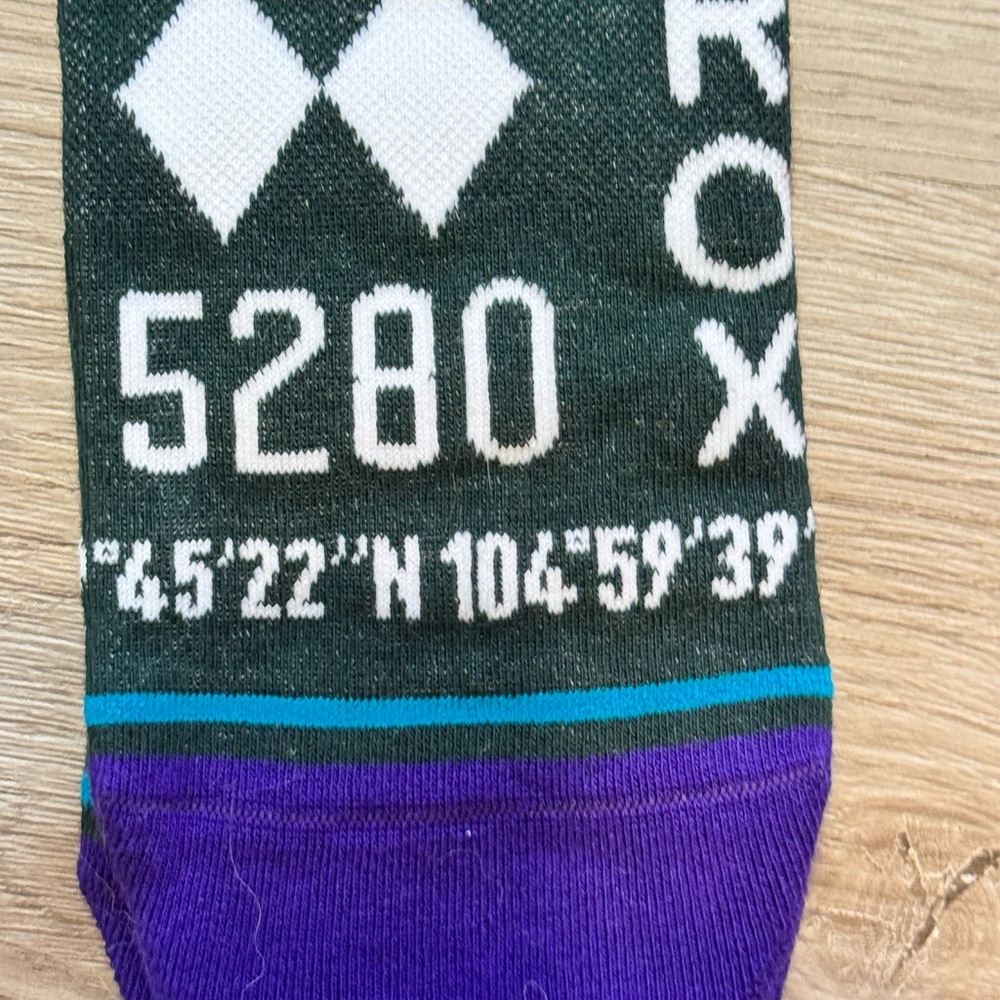 Stance Colorado Rockies 2022 City Connect Crew Socks Size Large